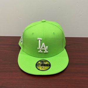 New Era 59Fifty, Fitted Hat, Los Angeles Dodgers 50th Anniversary, Green & White
